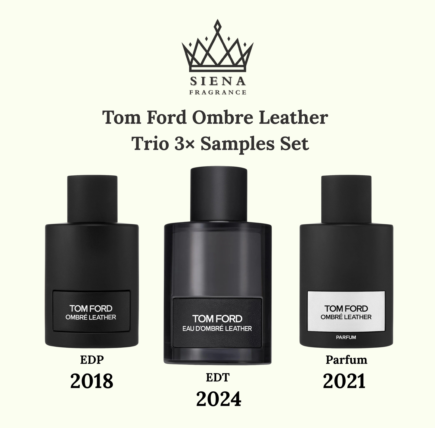 Ombre Leather Discovery Set (3x Versions) - Decant / Sample